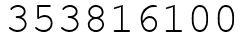 Число 353816100.
