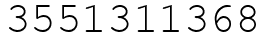 Число 3551311368.