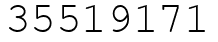 Число 35519171.