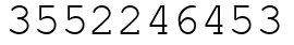 Число 3552246453.