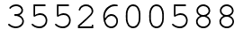 Число 3552600588.