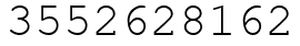Число 3552628162.
