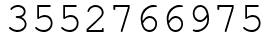 Число 3552766975.