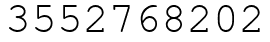 Число 3552768202.