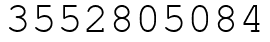 Число 3552805084.