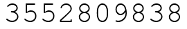 Число 3552809838.