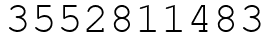Число 3552811483.
