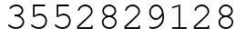 Число 3552829128.