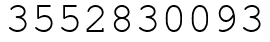 Число 3552830093.