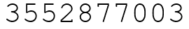 Число 3552877003.