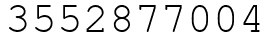 Число 3552877004.