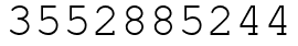 Число 3552885244.