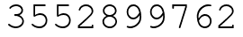 Число 3552899762.