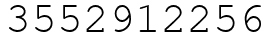 Число 3552912256.