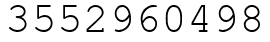 Число 3552960498.