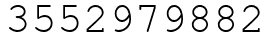 Число 3552979882.
