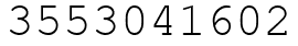 Число 3553041602.