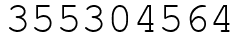 Число 355304564.