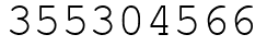 Число 355304566.