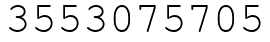 Число 3553075705.