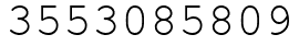 Число 3553085809.