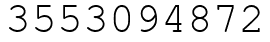 Число 3553094872.