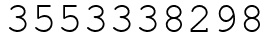Число 3553338298.