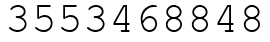 Число 3553468848.