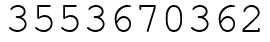Число 3553670362.