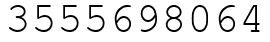 Число 3555698064.