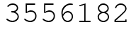 Число 3556182.