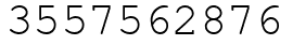 Число 3557562876.