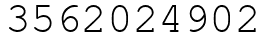 Число 3562024902.
