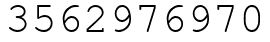 Число 3562976970.