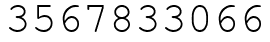 Число 3567833066.