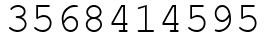 Число 3568414595.