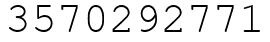 Число 3570292771.