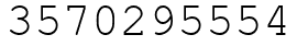 Число 3570295554.