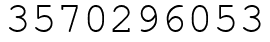 Число 3570296053.