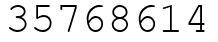 Число 35768614.
