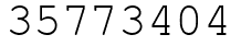 Число 35773404.