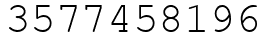 Число 3577458196.