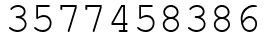 Число 3577458386.