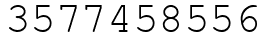 Число 3577458556.