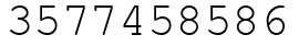 Число 3577458586.