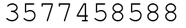 Число 3577458588.