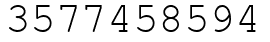 Число 3577458594.