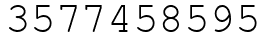 Число 3577458595.