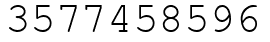 Число 3577458596.