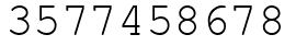 Число 3577458678.